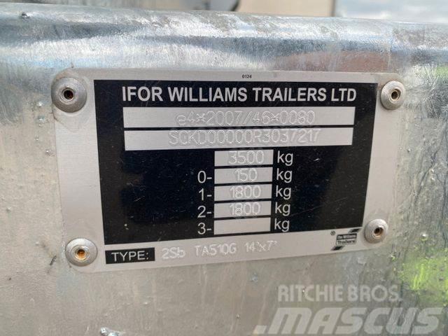 Ifor Williams TA35 for animal transport NEW,NOT REGISTRED 217 Трейлери для транспортування тварин
