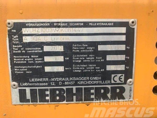 Liebherr A904C Колісні екскаватори