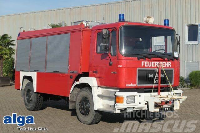 MAN 19.372 4x4, Feuerwehr, Rosenbauer, Allrad, 370PS Вантажівки / спеціальні