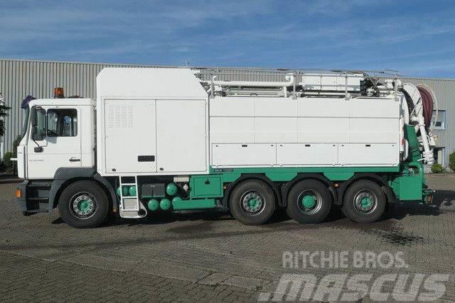 MAN 35.464 FVNLC 8x2, Müller-Fatmaster, Saugaufbau Комбі/Вакуумні вантажівки