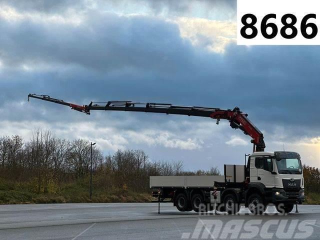MAN TGS 35.470 8x4 Pritsche + FASSI F345RB Kran,JIB Вантажівки-платформи/бокове розвантаження