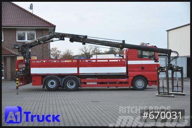 MAN TGX 26.400 XL Hiab 166K, Lift-Lenkachse Вантажівки-платформи/бокове розвантаження