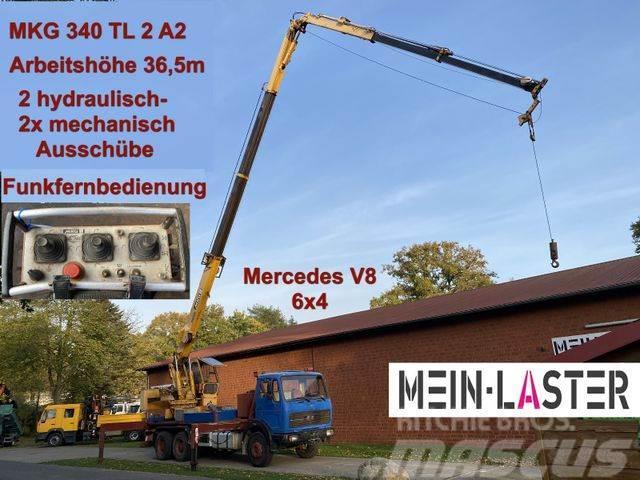 Mercedes-Benz 2622 V8 6x4 MKG 340 T2A2 36,5m Seilwinde Funk Автокрани