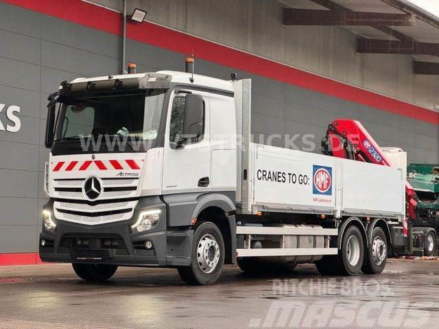 Mercedes-Benz Actros 2545 6x2 Lift-Lenk + HMF2320 Ladekran Вантажівки-платформи/бокове розвантаження