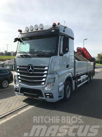 Mercedes-Benz Actros 2648 6x4 Fassi Kran F485 neue UVV Вантажівки-платформи/бокове розвантаження