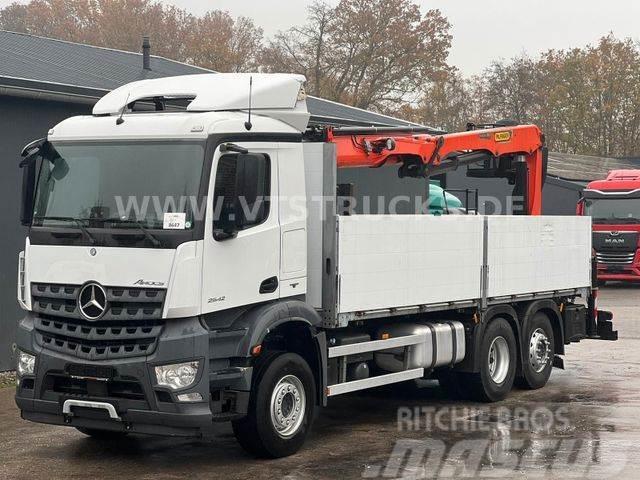 Mercedes-Benz Arocs 2542 6x2 Euro6 Pritsche+Palfinger Ladekran Вантажівки-платформи/бокове розвантаження