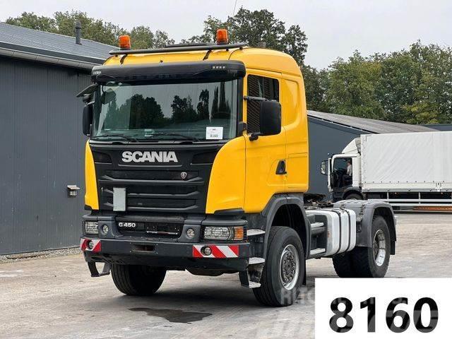 Scania G450 4x4 Euro 6 SZM Kipphydraulik Тягачі