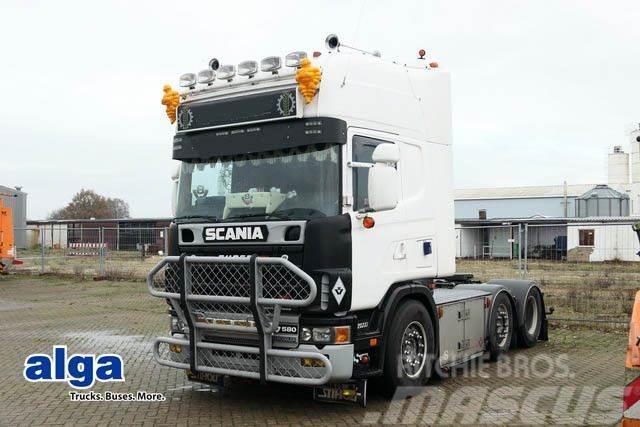 Scania R 164 6x2, V8, Hydraulik, ADR, Klima,Lampenbügel Тягачі