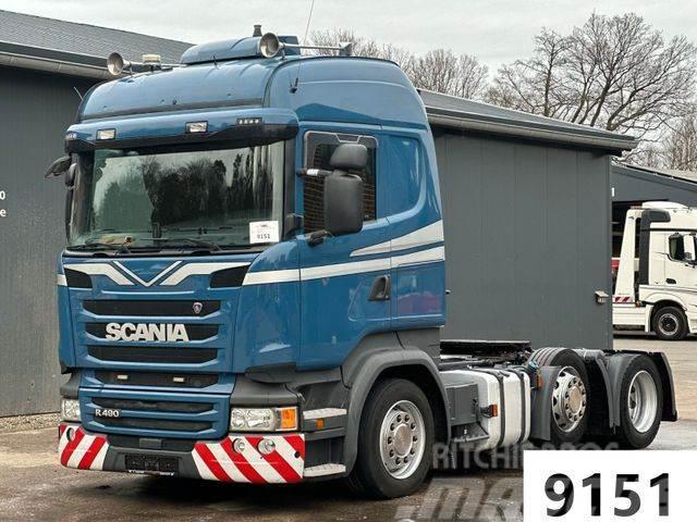 Scania R490 6x2 Lenk-/Lift Euro6 Schwerlast-SZM Тягачі