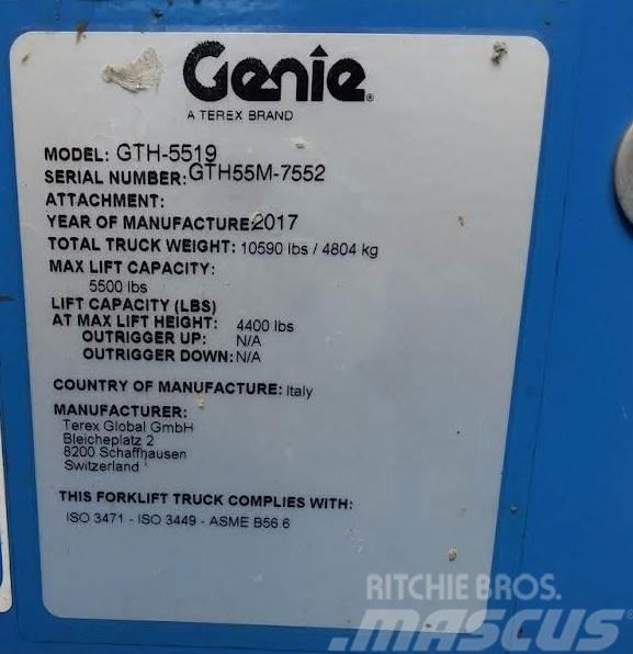 Genie GTH-5519, 5,500# 4x4 Телескопічні навантажувачі