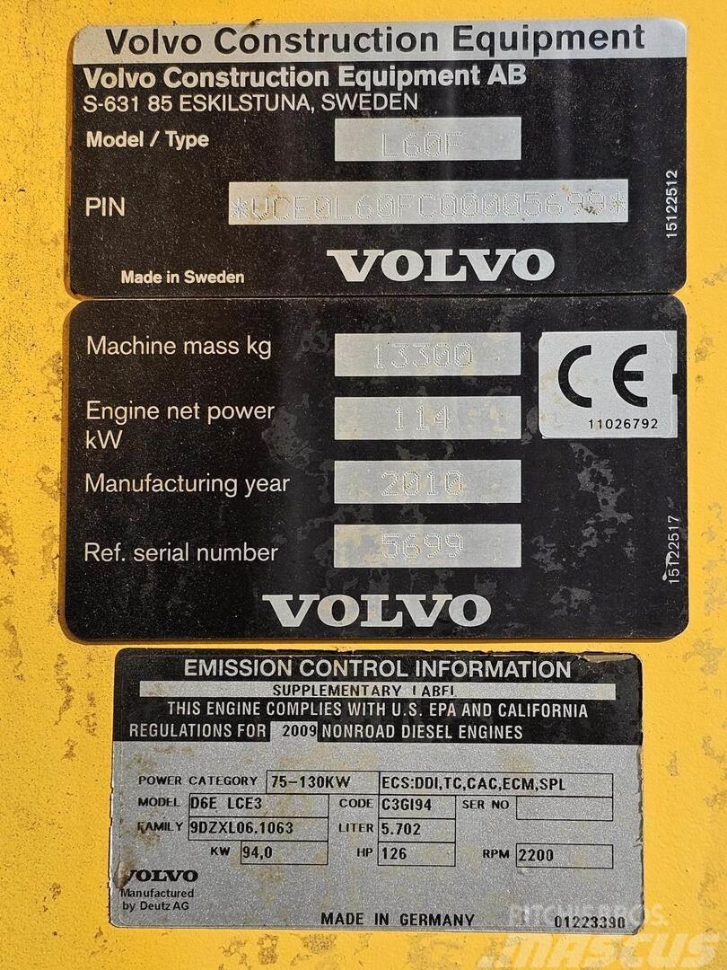 Volvo L60F Фронтальні навантажувачі