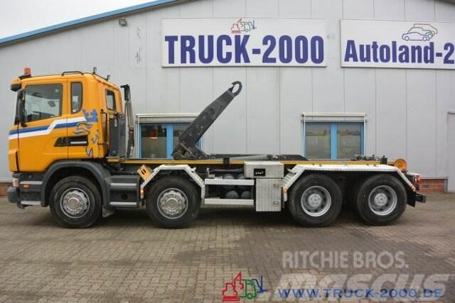 Scania G 480 8x4 Knick-Schub Haken 24 Tonnen Retarder Вантажівки з гаковим підйомом