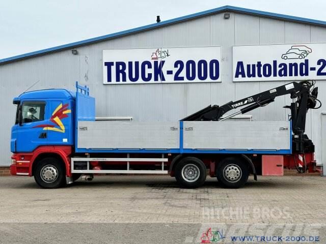 Scania R400 Atlas Tirre 191L 9m=1,7t. 7m Ladefl. 1.Hand Вантажівки-платформи/бокове розвантаження