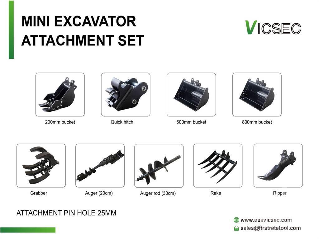  VICSEC Quantity of (9) Excavator Attac ... Інше обладнання