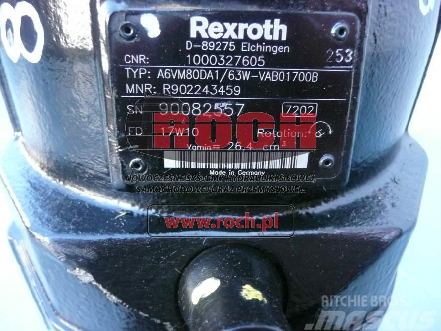 Rexroth A6VM80DA1/63W-VAB01700B 1000327605 Двигуни