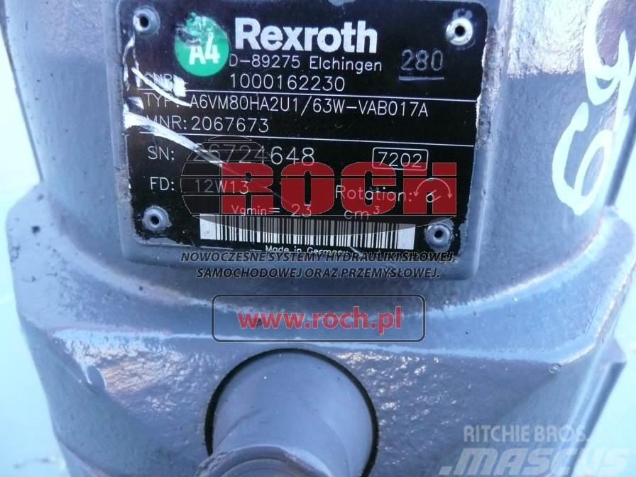 Rexroth A6VM80HA2U1/63W-VAB017A 2067673 1000162230 Двигуни