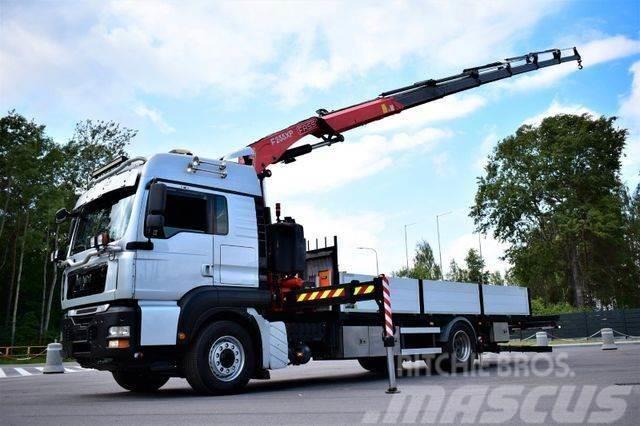 MAN TGA 18.350 4x4 FASSI 235 KRAN Cran Вантажівки-платформи/бокове розвантаження