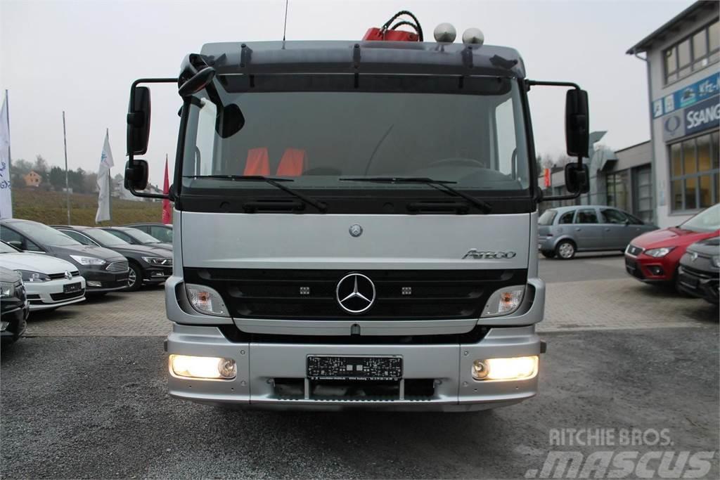 Mercedes-Benz Atego 1322 Vehicle transporter + crane MKG HMK132H Автовози