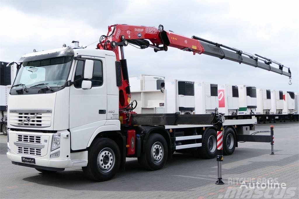 Volvo FH 460 Crane truck FASSI F415 8x4 Вантажівки-платформи/бокове розвантаження