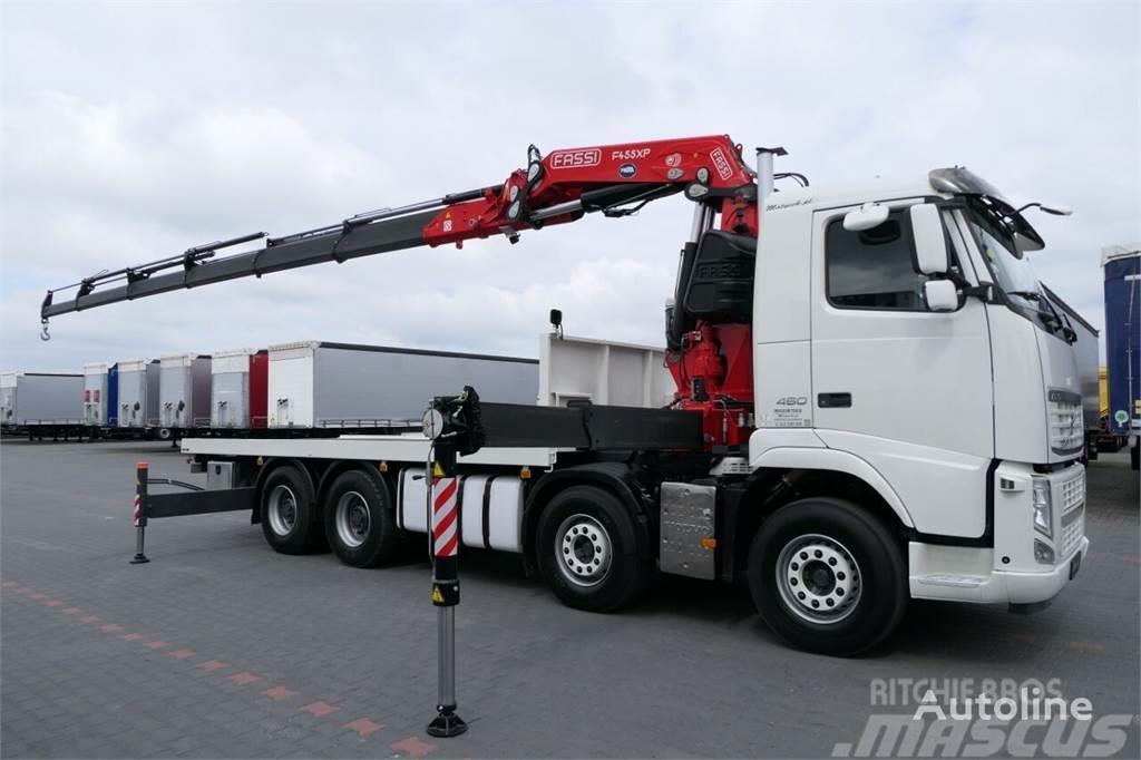Volvo FH 460 Crane truck FASSI F415 8x4 Вантажівки-платформи/бокове розвантаження