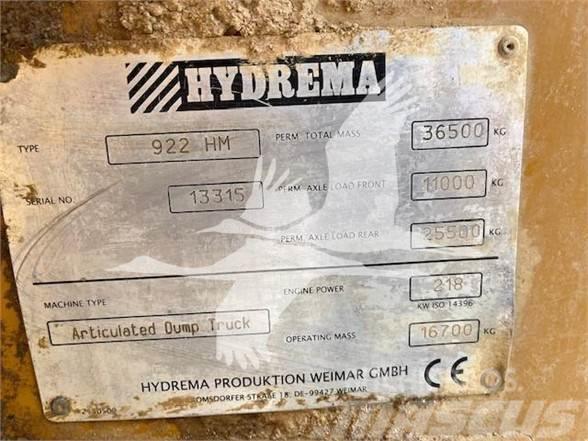 Hydrema 922F Зчленовані самоскиди