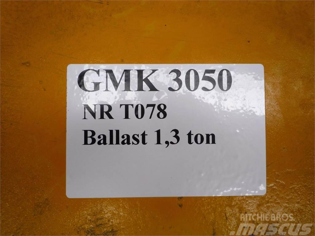 Grove GMK 3050 counterweight 1,3 ton Запчастини для кранів