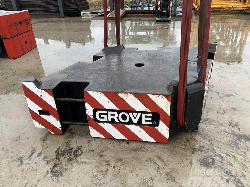 Grove GMK 6400 counterweight 10 ton Запчастини для кранів