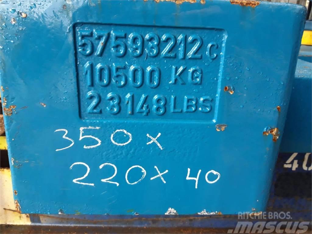 Terex explorer 5800 counterweight 10,5 ton Запчастини для кранів