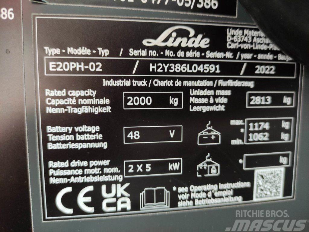 Linde E20PH-02-386-EVO *Batterie NEU* Електронавантажувачі