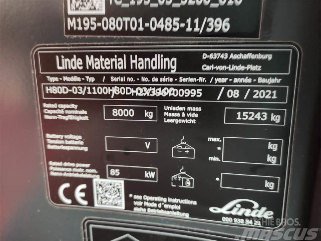 Linde H80D-1100-03-396 Дизельні навантажувачі