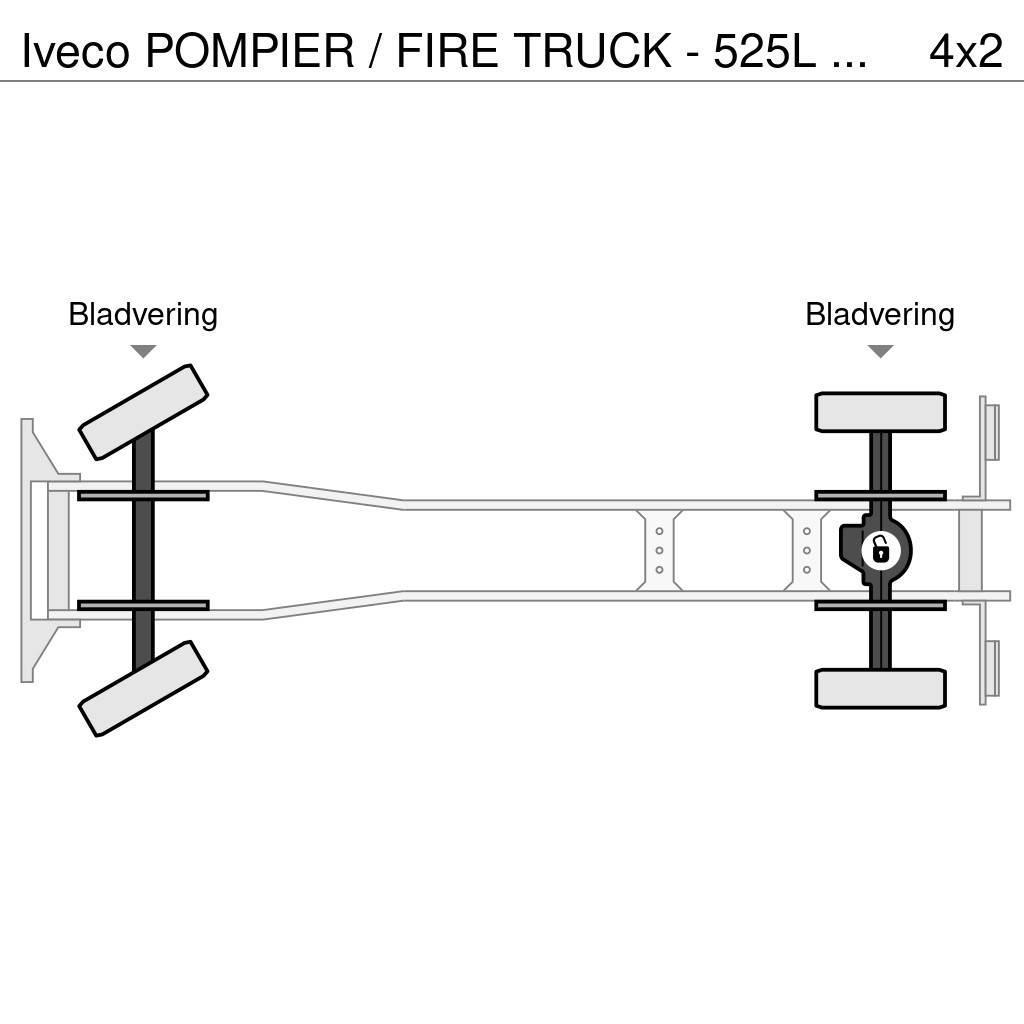 Iveco POMPIER / FIRE TRUCK - 525L TANK - LIGHT TOWER - G Пожежні машини та устаткування