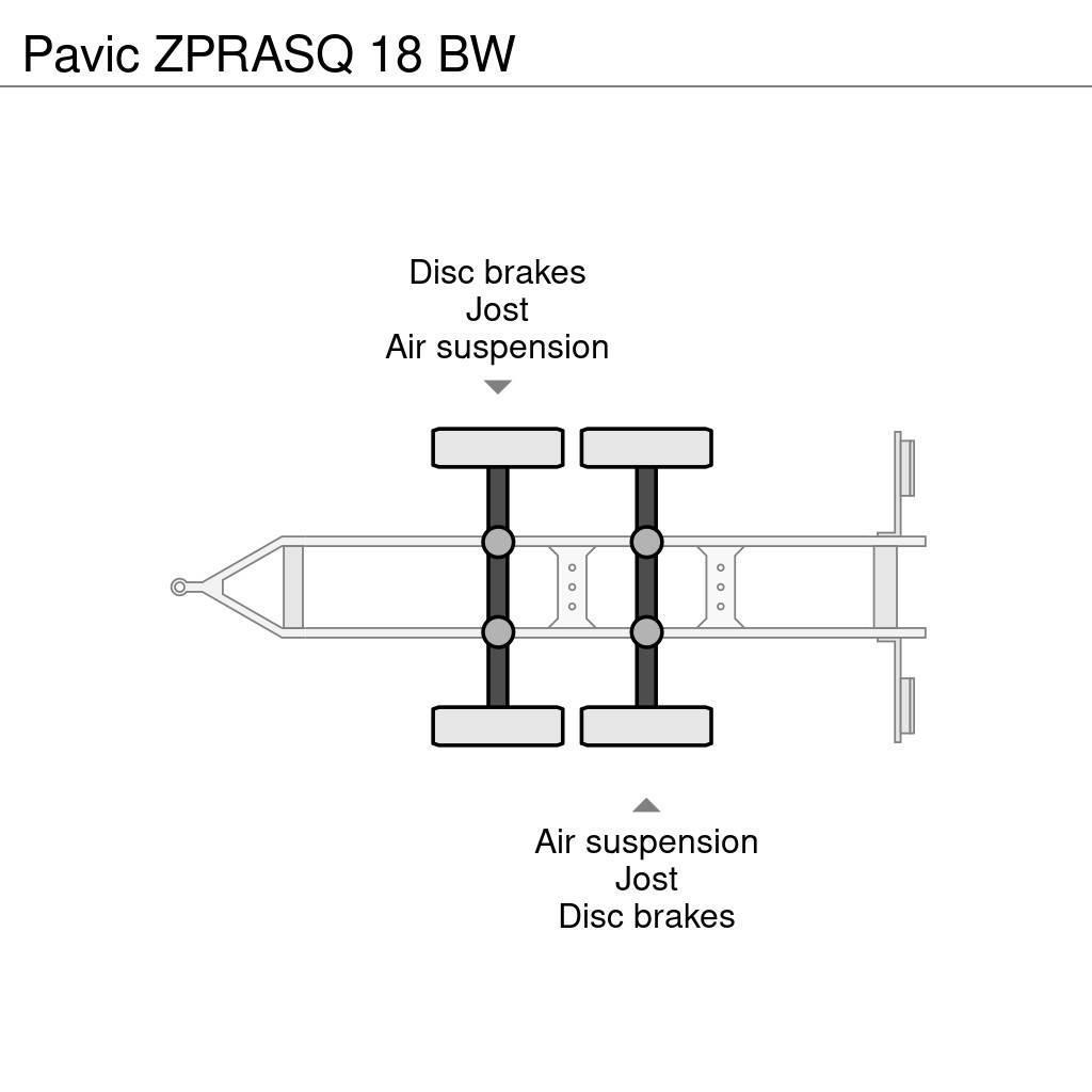  Pavic ZPRASQ 18 BW Причепи-платформи/бокове розвантаження