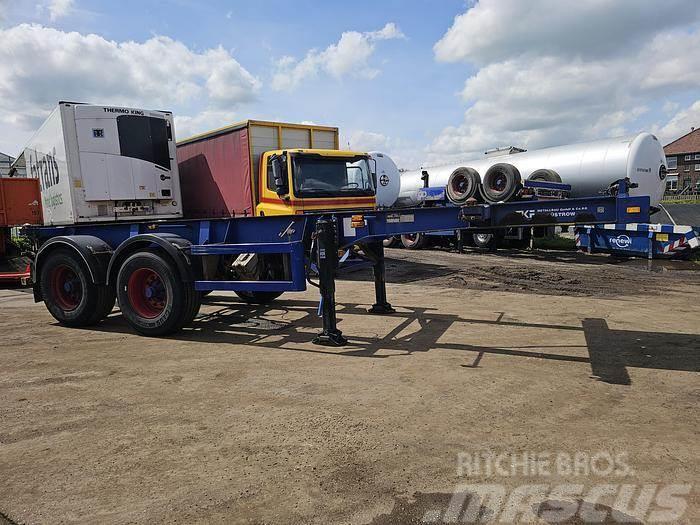  MKF Metallbau 20 FT Container chassis | steel susp Напівпричепи для перевезення контейнерів