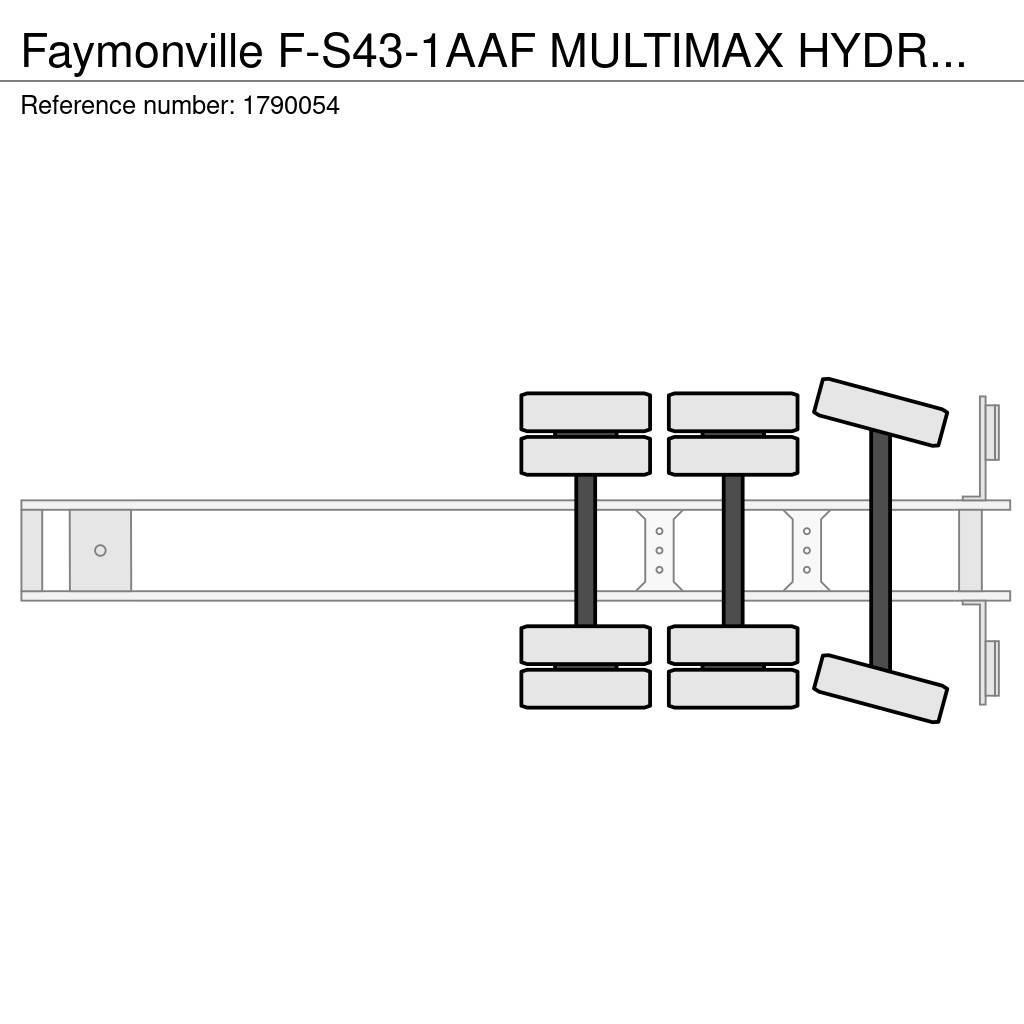 Faymonville F-S43-1AAF MULTIMAX HYDRAULIC ADJUSTABLE BED SEMI Низькорамні напівпричепи