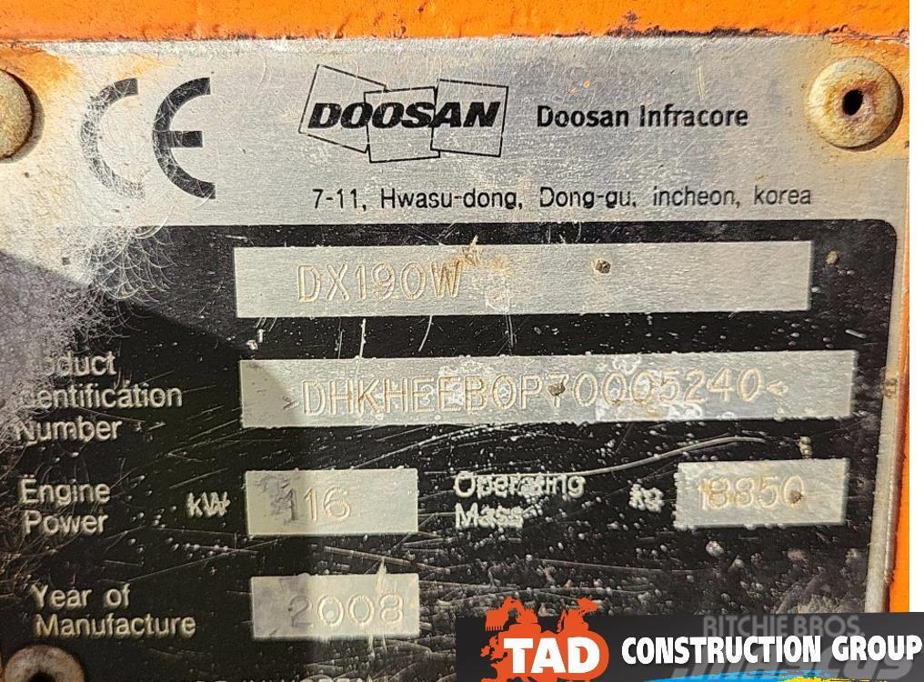 Doosan DX 190 W Колісні екскаватори