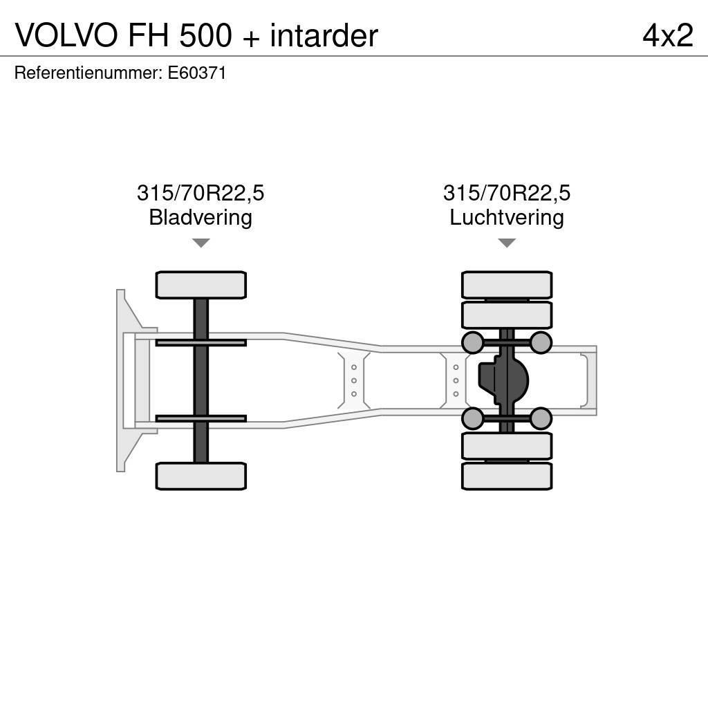 Volvo FH 500 + intarder Тягачі