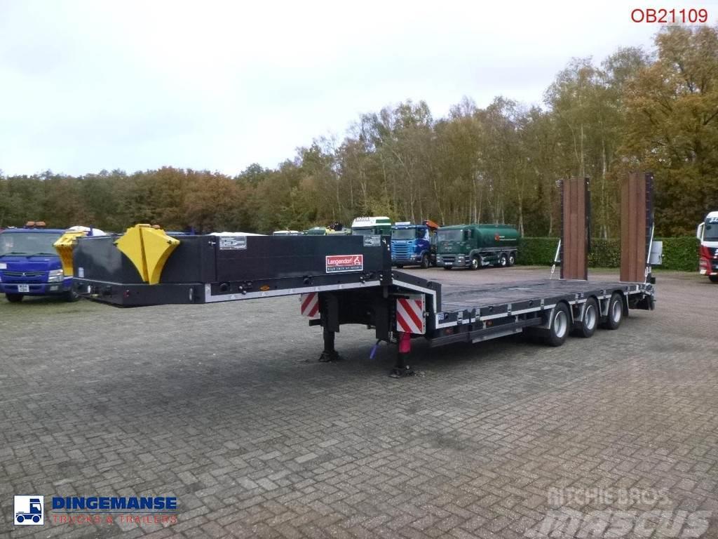 Langendorf 3-axle semi-lowbed trailer 48T ext. 13.5 m + ramps Низькорамні напівпричепи