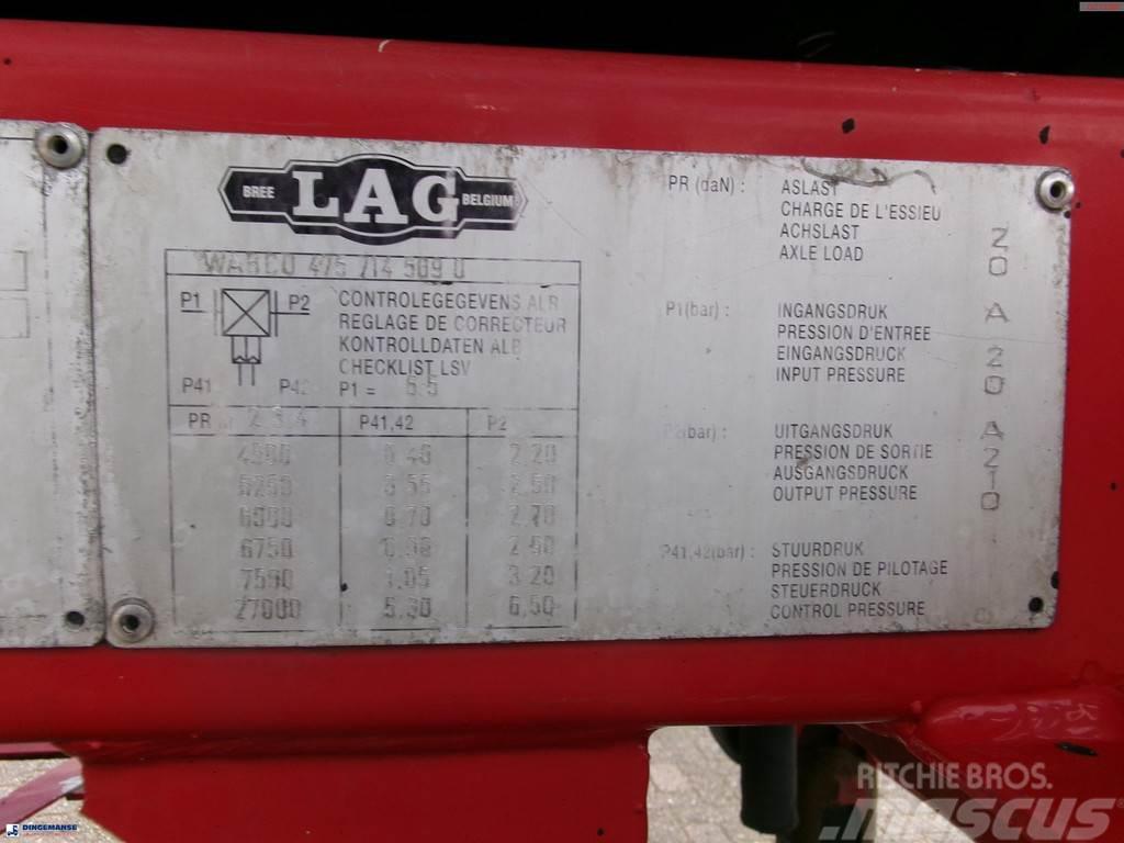 LAG Bitumen tank inox 31.9 m3 / 1 comp Напівпричепи-автоцистерни