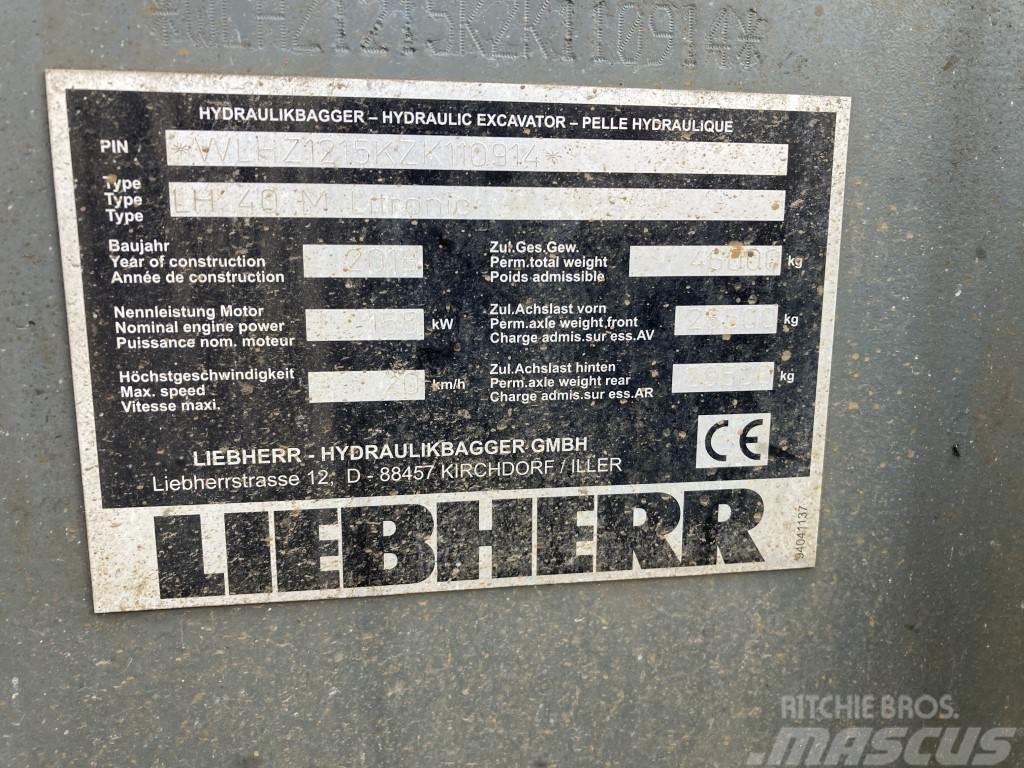 Liebherr LH 40 M Industry Litronic Перевантажувачі металобрухту/промислові навантажувачі