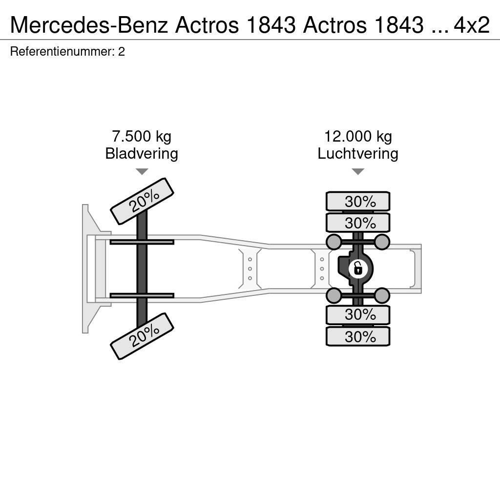 Mercedes-Benz Actros 1843 Actros 1843 ADR 4x2 RETARDER Тягачі
