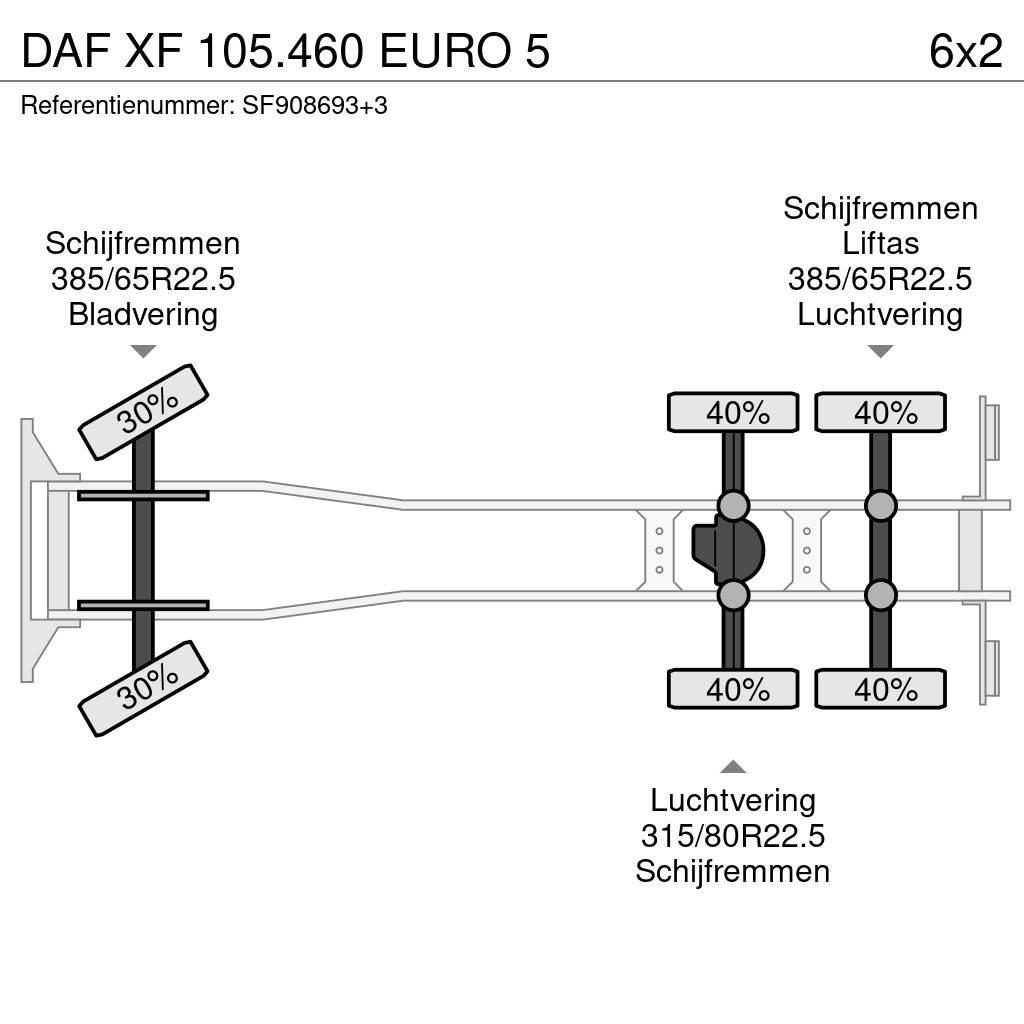 DAF XF 105.460 EURO 5 Шасі з кабіною