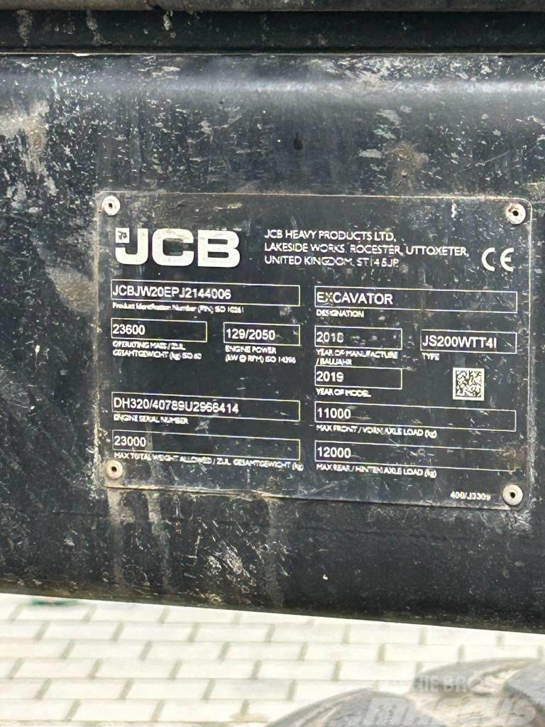 JCB JS 200 W Колісні екскаватори