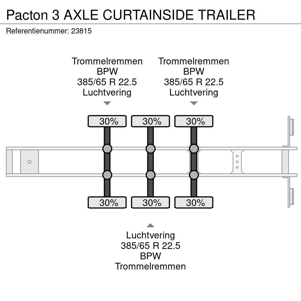 Pacton 3 AXLE CURTAINSIDE TRAILER Тентовані напівпричепи