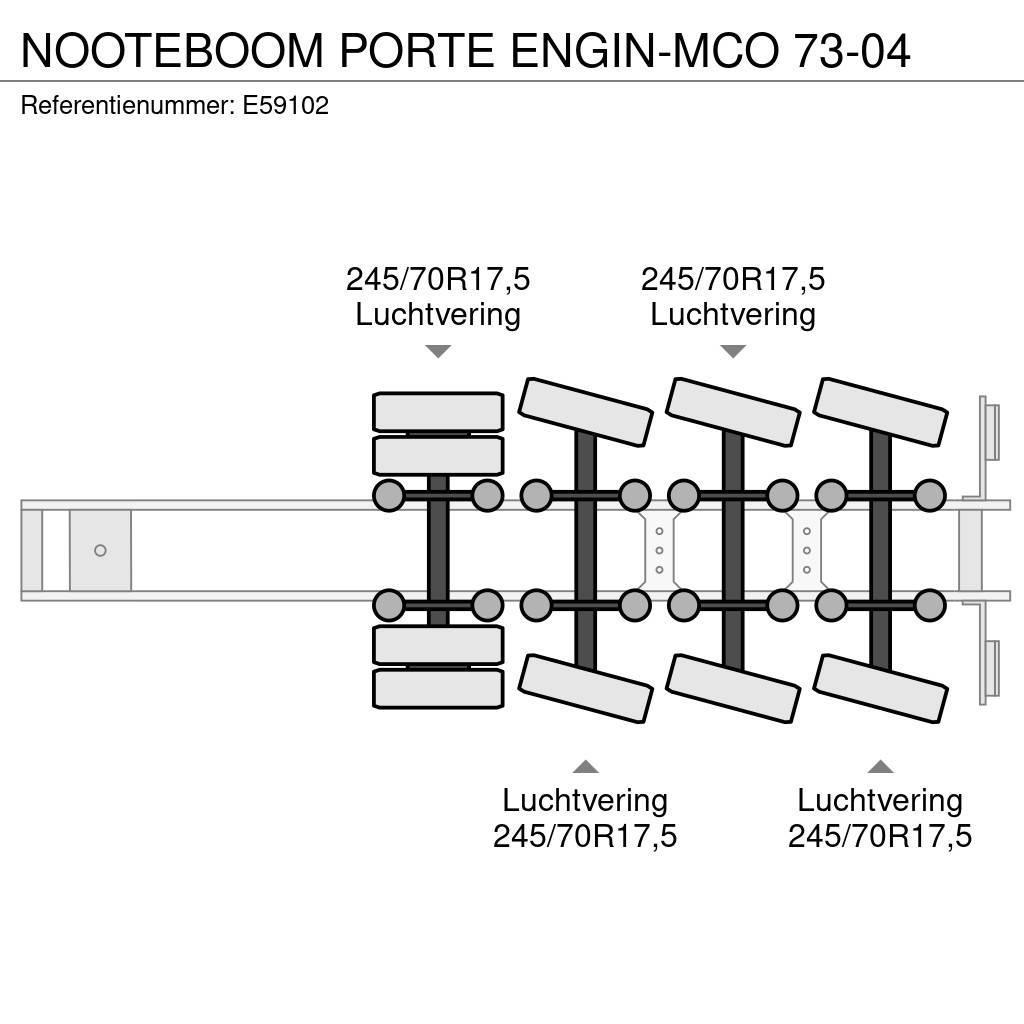 Nooteboom PORTE ENGIN-MCO 73-04 Низькорамні напівпричепи
