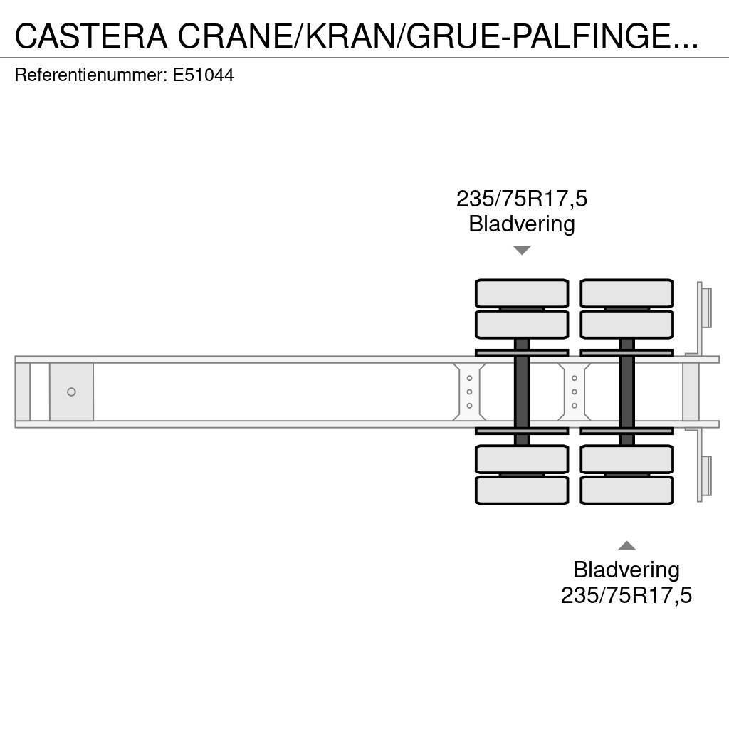 Castera CRANE/KRAN/GRUE-PALFINGER 22002 (2xHydr.) Низькорамні напівпричепи