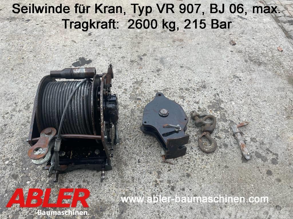  Seilwinde für LKW-Kran VR 907 Крани вантажників