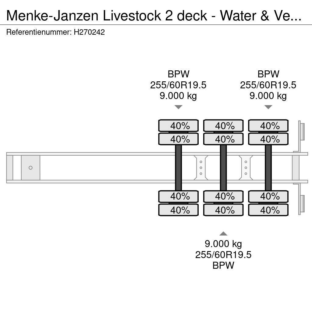  Menke-Janzen Livestock 2 deck - Water & Ventilatio Напівпричепи для транспортування тварин