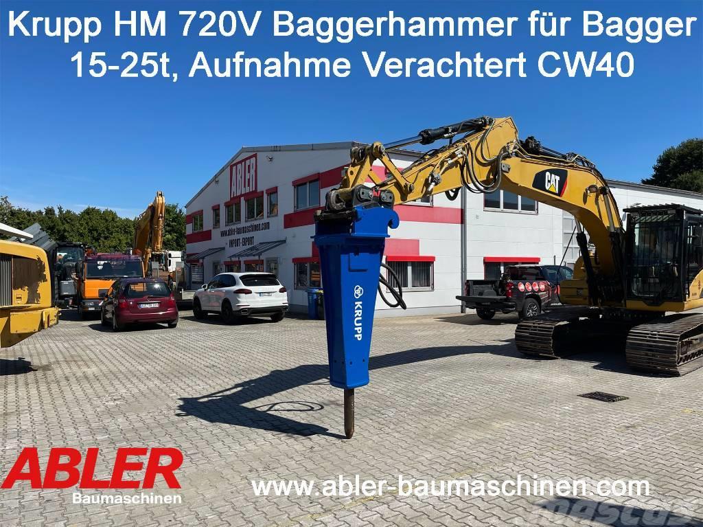 Krupp HM 720 V Abbruchhammer für Bagger 15-25t Екскаватори для знесення споруд
