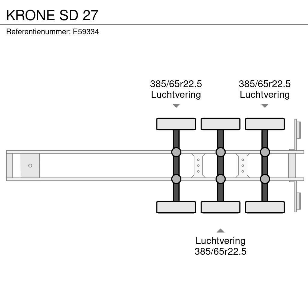 Krone SD 27 Напівпричепи з кузовом-фургоном