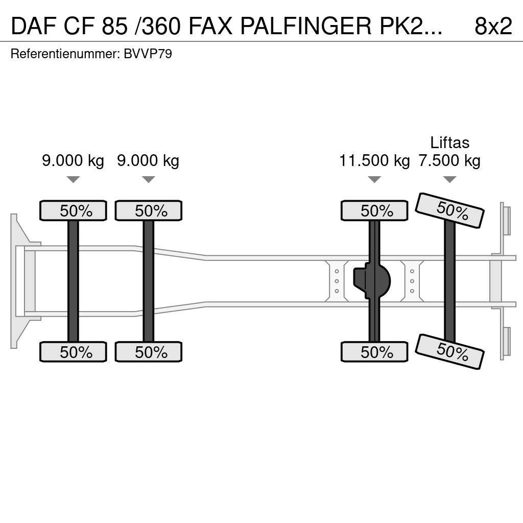 DAF CF 85 /360 FAX PALFINGER PK27002!!HOOGWERKER/SKYWO автокрани